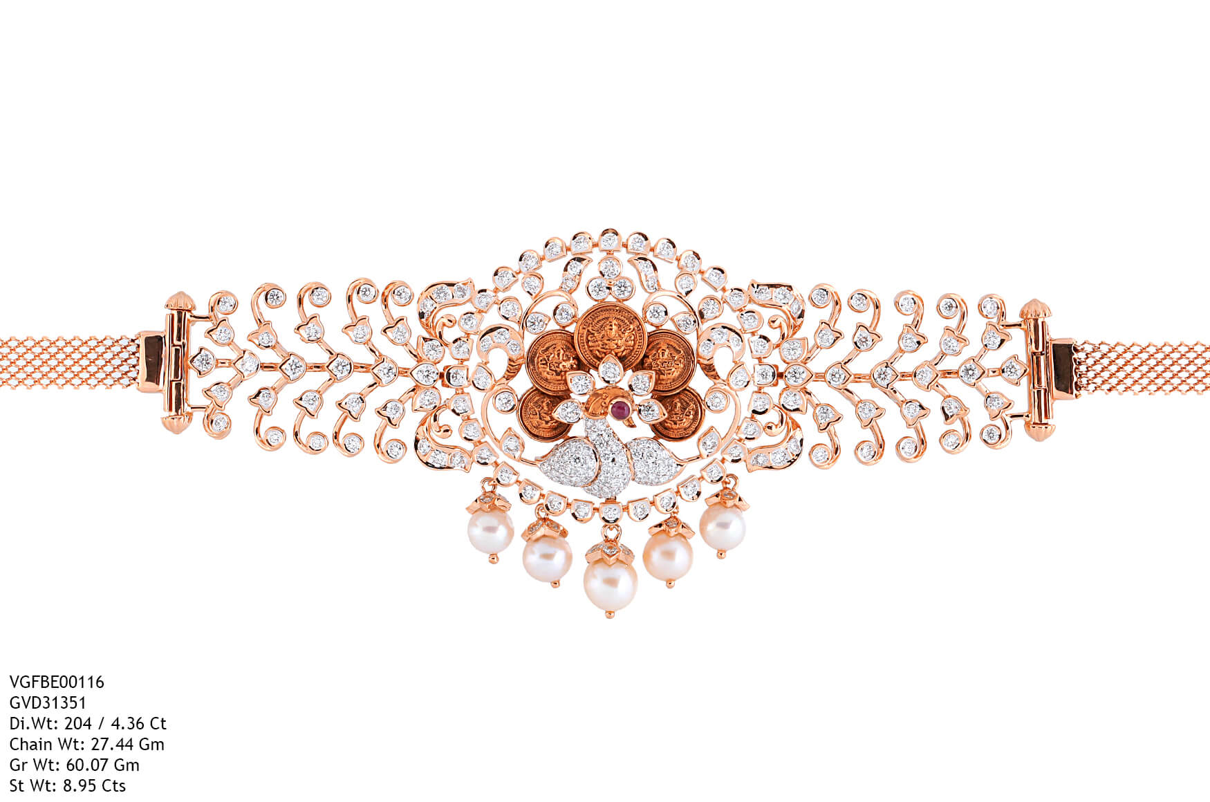 Veenapriya Diamond Waist Belt
